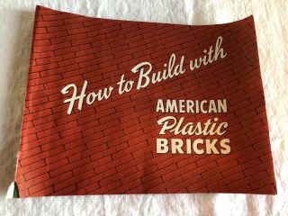 Vintage American Plastics Bricks.  Instruction,  Elgo Plastick.  How To Build With