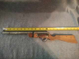 Vintage Hand - Made Wooden / Metal Toy Gun.  Rifle.  Interesting Piece