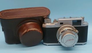 Rare Vintage Gamma Roma Perla Camera Case 18074 Made In Italy