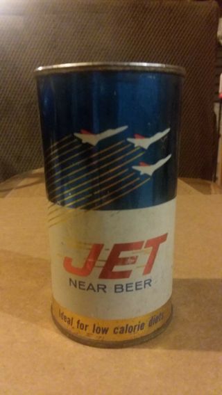 Jet Near Beer Flat,  Bank Top Beer Can.  United States Brewing Company.  Chicago.