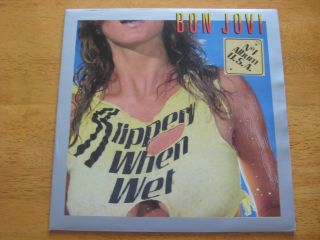 Bon Jovi - Slippery When Wet - Vinyl - Rare Cover From The Netherlands