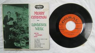 Christmas Music From Lawrence Welk 2 7 " Ep Set Coral Ec82032