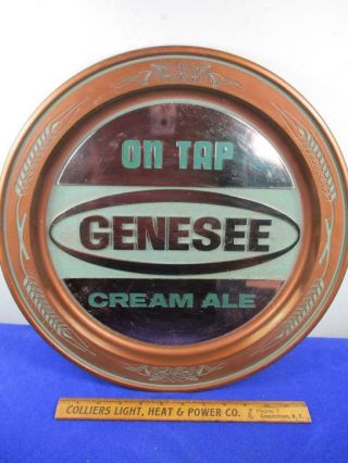 Large On Tap Genesee Cream Ale Gold Tone Beer Tray