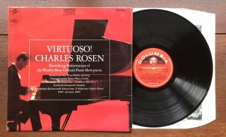 Charles Rosen Virtuoso Piano Transcriptions Columbia Sax 5267 Ed1 B/s Nm