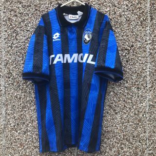 1991 1993 1994 1995 Atalanta Lotto Home Football Shirt Match Worn ? Vintage - Xl
