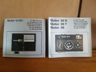 Rollei 35S Vintage 35mm camera & Matching Flash Carl Zeiss 2.  8 sonnar Lens 2