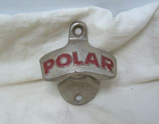 Vintage Polar Starr X Cast Iron Wall Mount Bottle Opener