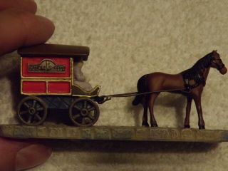 Partylite Candle Delivery Wagon Decoration Figure Horse Candle Shoppe