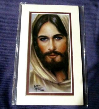 Vintage " The Masterpiece " Print Of Jesus By Bette Myers Wall Art
