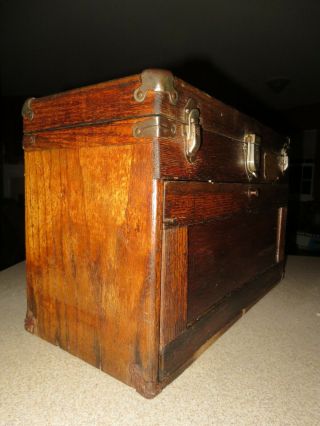Vintage 1940 ' s Gerstner Style Machinist Handyman ' s Wooden Tool Box 2
