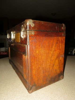 Vintage 1940 ' s Gerstner Style Machinist Handyman ' s Wooden Tool Box 3