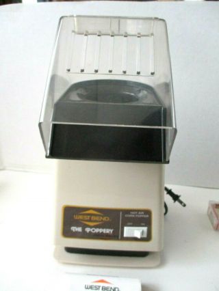 West Bend The Poppery Hot Air Popcorn Popper 5459 1500w Vintage W/ Instructions