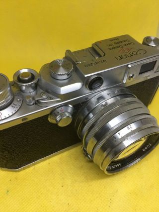 Vintage Canon Iif 35mm Rangefinder Camera With 50mm F/1.  5 Serenar Lens Sweet