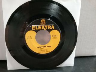 The Doors Light My Fire /crystal Ship Old Elektra Label Ek - 45615 7 " Vg,  1967