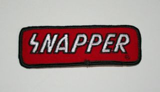 Vintage Snapper Tractor Lawn Mower Farm Equipment Cloth Jacket Patch Nos
