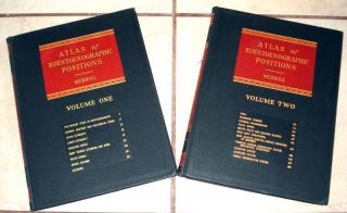 Vtg Atlas Of Roentgenographic Positions (2 Volume Set) By Vinita Merrill (1949)