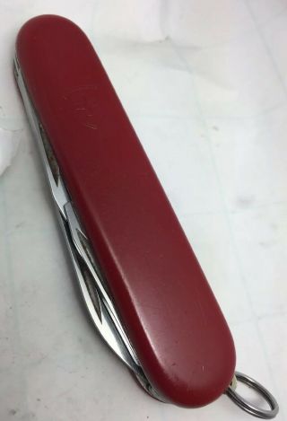 Victorinox Recruit 84mm Swiss Army Knife - Red - Economy Scales - Vintage