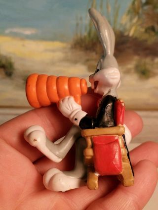 PVC Toy Bugs Bunny Director Warner Brothers Looney Tunes WB Cake Topper 3.  5 