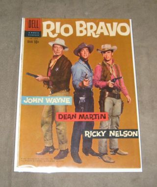 Rio Bravo A Dell Movie Classic Comic 1959 Photo Cover W/john,  Dean And Ricky