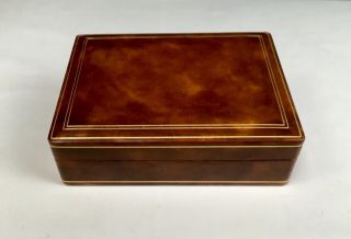 Antique Italian Leather Gilt Gold Embossed Box
