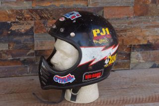 Vintage Bell Moto 3 Star Iii Motorcycle Helmet Size 7 Orginal Race