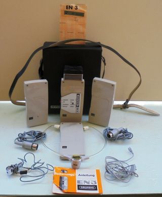 Grundig En3 Vtg Portable Voice Recorder With Case