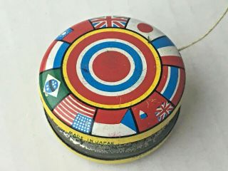 Vintage Tin Toy Yoyo Made In Japan