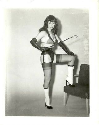 Bettie Page Betty Page Photo 4 X 5 Vintage Irving Klaw Risque 1