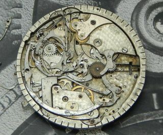 Very Complex E.  Mathey - Tissot Minute Repeater Chronograph Watch Movement Parts