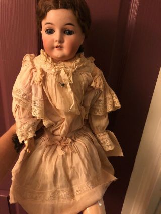 Antique Armand Marseille Queen Louise Girl Doll 23 " Am Bisque Germany