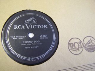 Elvis Presley 78rpm Rca Victor 20 - 6604 " Hound Dog & Don 