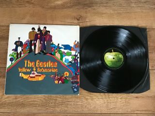 The Beatles - Yellow Submarine : Vg,  Rare Mono Uk 1st Press 12 " Vinyl Lp Pmc 7070