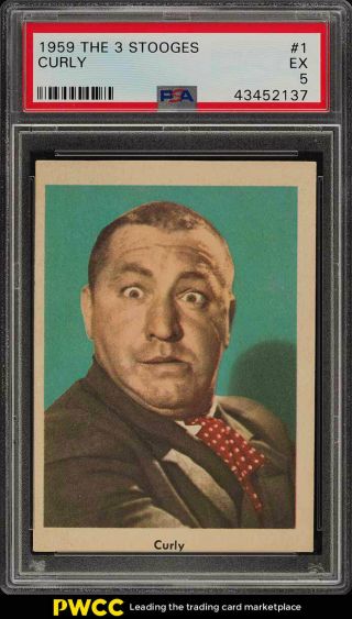1959 Fleer The 3 Stooges Curly 1 Psa 5 Ex (pwcc)