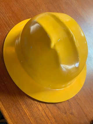 Vintage Yellow Aluminum Bullard Hard Boiled Hard Hat
