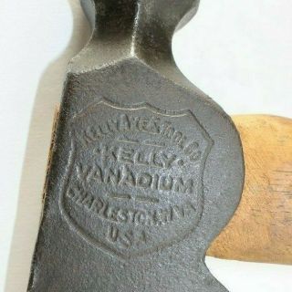 Rare Antique Vintage Kelly Axe & Tool Co.  Embossed Axe Head Vanadium Hatchet