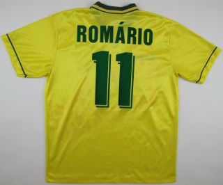 Brazil 1994 World Cup 11 Romario Usa 94 Umbro Shirt Camiseta Maglia Vintage 90s
