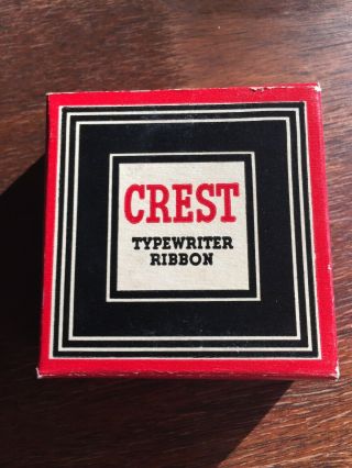 Crest Royal No.  10 Red/black Record Typewriter Ribbon - Nos - Vintage