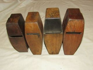 4 antique wooden block planes old woodworking tool planes wood planes 3