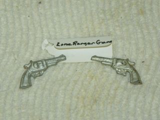Vintage Lone Ranger Action Figure 10 " Accessory Silver Guns