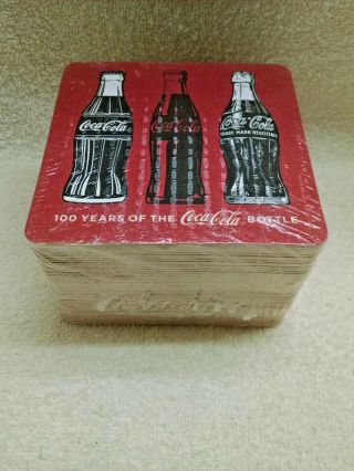 Coca Cola Coasters Set Of 50 Factory - 100 Years Of The Coke Bottle
