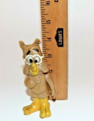 Vintage Howland Owl,  1969 Walt Kelly Figure,  Made In Japan Plastic Toy Figurine