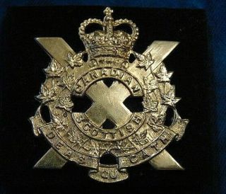Canada Armed Forces Canadian Scottish Regiment Cap Badge Qc Deas Gu Cath