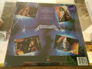 Metallica - Ride The Lightning Album 1984 Megaforce/Elektra Pressing 2