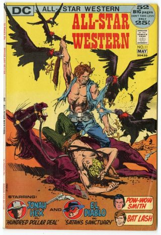 All - Star Western 11 Fn/vf 7.  0 White Pages 2nd App.  Jonah Hex Dc 1972 No Resv