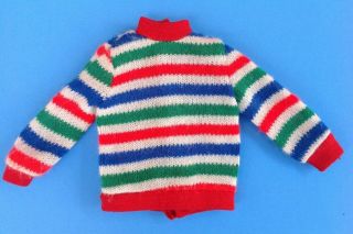 Vintage Tammy Doll Multi Striped Kooky Sweatshirt 1962 Euc