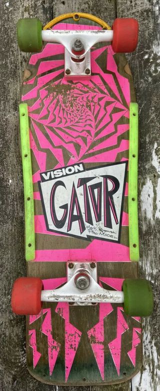 Vision Gator Mark Rogowski Pro Skateboard - Vintage 1980s All &