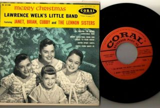 Lennon Sisters Merry Christmas Ep Outer Space Santa Lawrence Welk 
