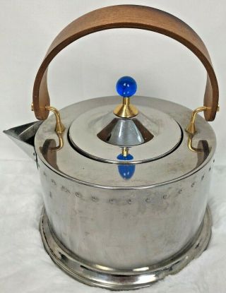 Bodum Cjorgensen Vintage Tea Kettle Stainless Steel Wizard Mid Century Steampunk