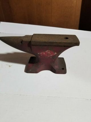 Antique Blacksmith Anvil Small Unmarked 9 lb Iron Jeweler Farrier Cobbler 2