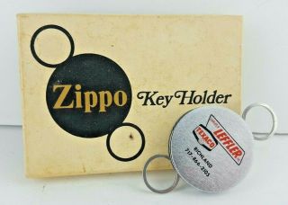 Vtg Texaco Gas Advertising Zippo Lighter Co Key Holder Keychain Carlos Leffler
